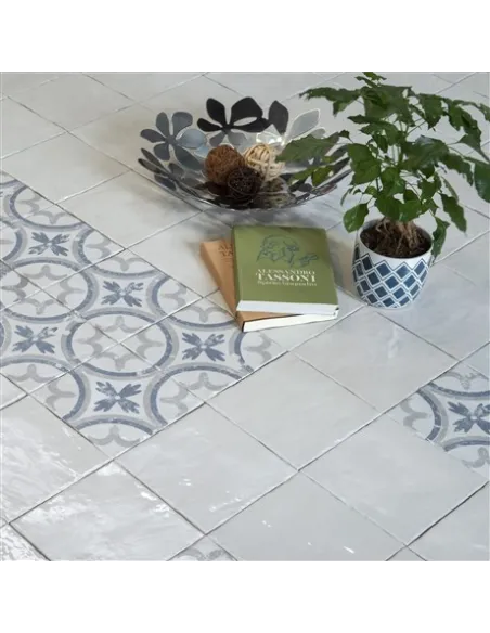 Carrelage décoratif Bianco Classico Pittura 20x20 cm