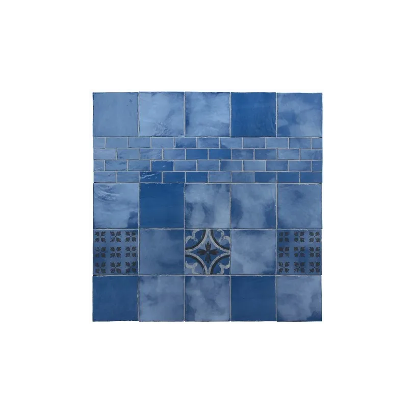 Carrelage décoratif Blu Evoluzione Decorazione 20x20 cm