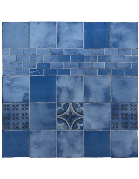 Blue Artistic Tiles Evoluzione Pittura 20x20 cm Blue Artistic Tiles Evoluzione Pittura 20x20 cm