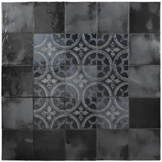 Carrelage décoratif Nero Moderno Pittura 20x20 cm 2