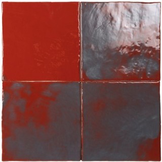 Ceramica Artistica Rosso Avanguardie 20x20 cm