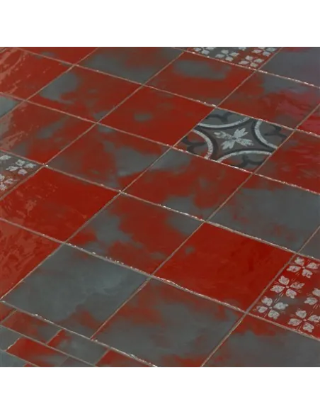Red Artistic Tiles Rosso Avanguardie 20x20 cm Red Artistic Tiles Rosso Avanguardie 20x20 cm