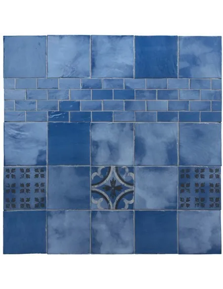 Carrelage décoratif Blu Evoluzione 20x20 cm