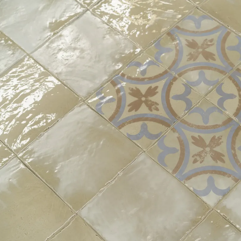 Sage green Artistic Tiles Futurista 20x20 cm