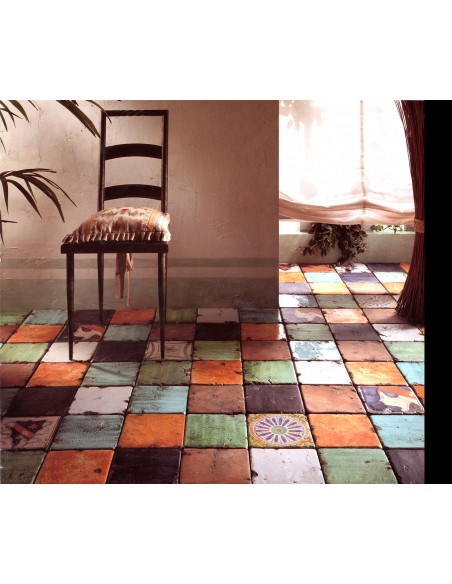 Piastrella decorata Collezioni d’Autore Sole Blu 20X20 cm Piastrella decorata Collezioni d’Autore Sole Blu 20X20 cm