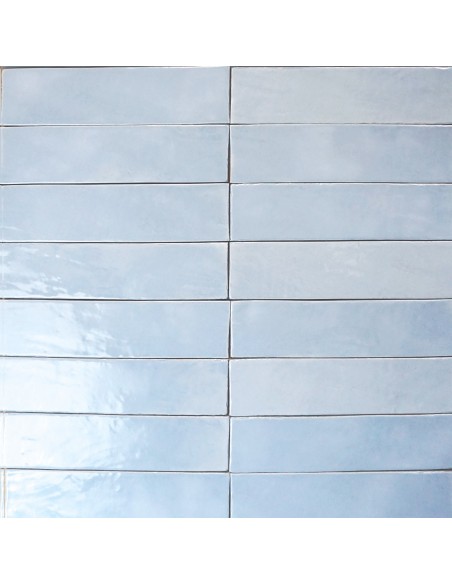 Carrelage mural bleu clair 8X32 cm
