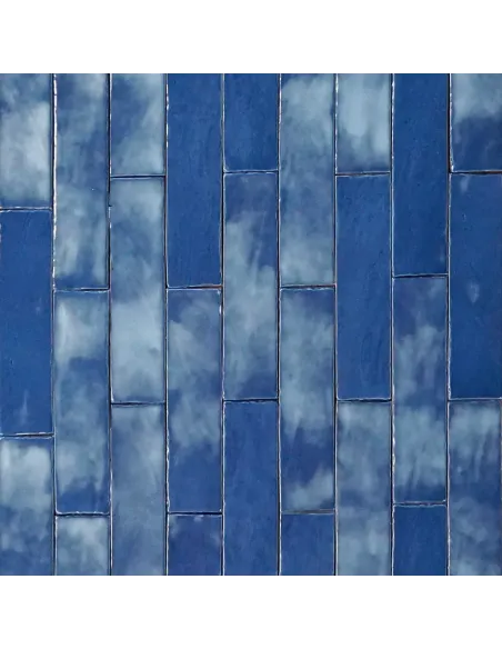 Blue subway tiles 8X32 cm