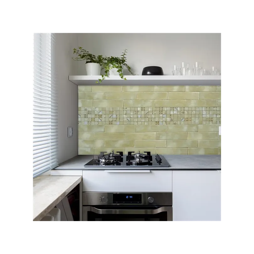 Sage Green Subway Tiles 8X32 cm