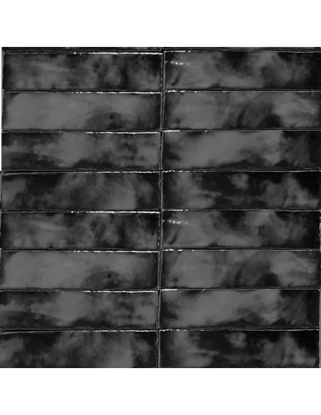 Metro Fliesen Schwarz 8X32 cm