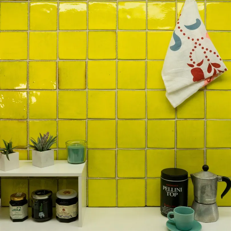 Artistic tiles Metallica Yellow      10x10 cm