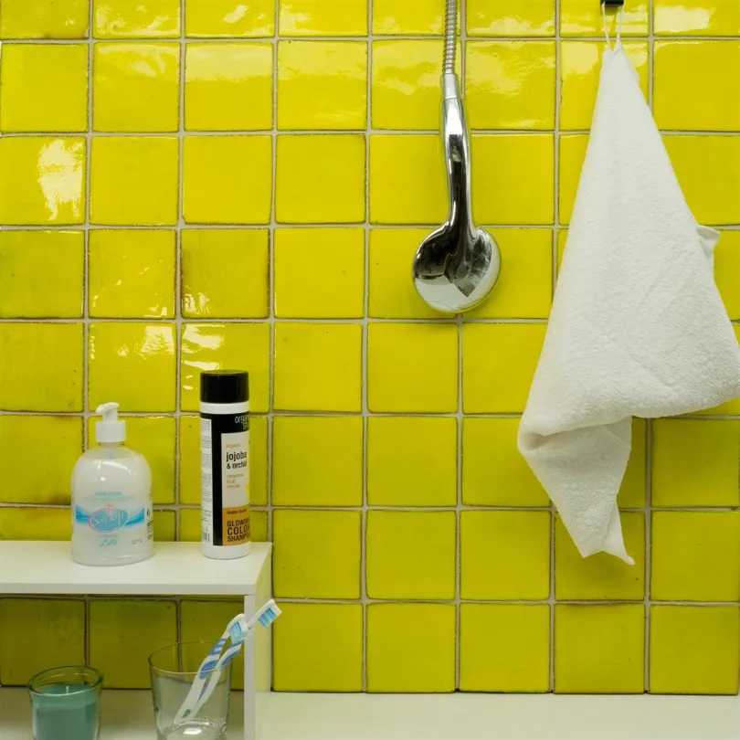 carrelage décoratif Metallica Yellow 10x10 Cm