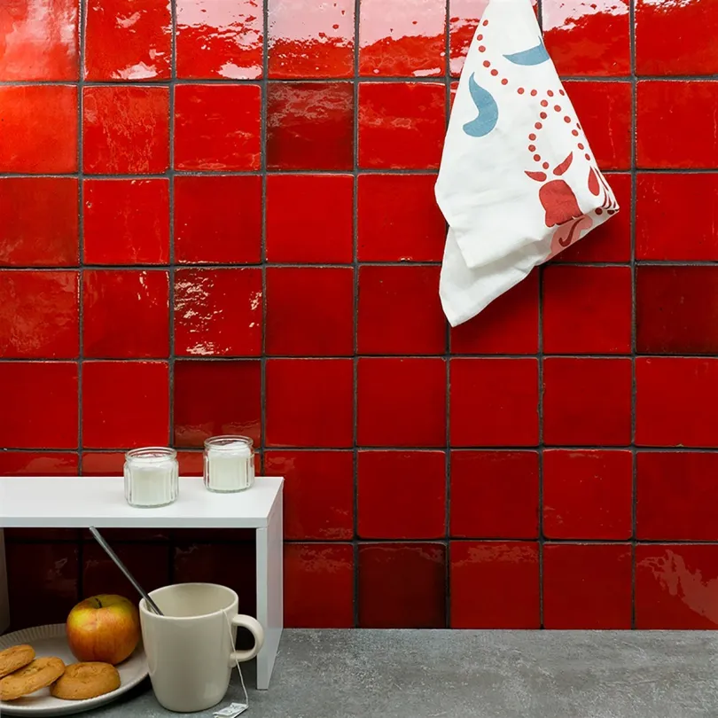 Handgemachte Dekorfliesen Metallica Selenium    10x10 Cm