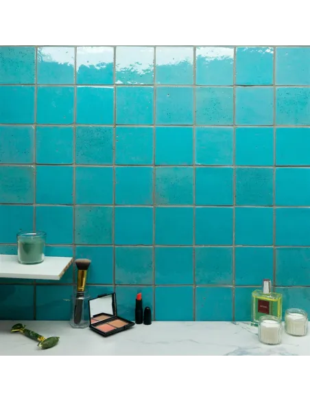 Ceramica Artistica Metallica Blue        10x10 Cm Ceramica Artistica Metallica Blue        10x10 Cm