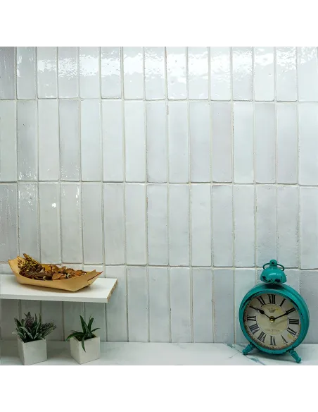 Artistic tiles Metallica White 5x20 cm Artistic tiles Metallica White 5x20 cm