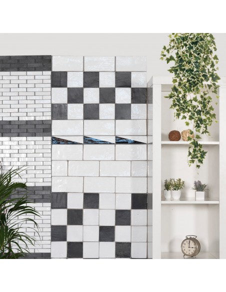 Artistic tiles Metallica White 10x20 cm Artistic tiles Metallica White 10x20 cm