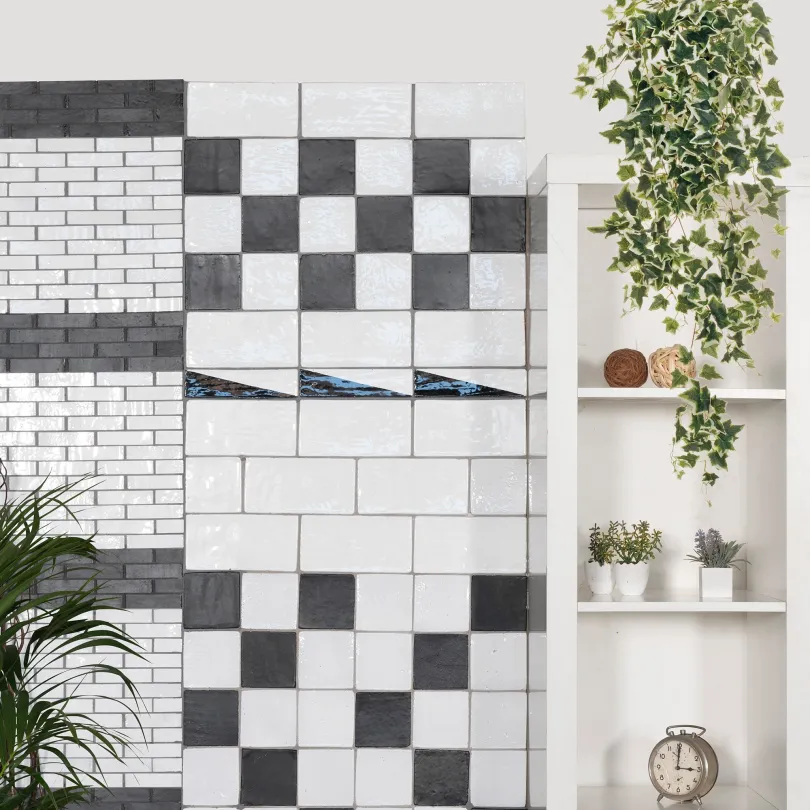 Artistic tiles Metallica White 5x20 cm