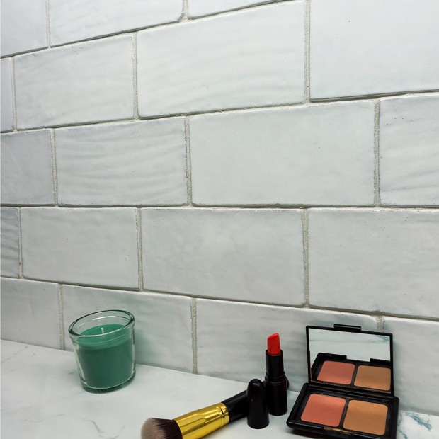 Ceramica Artistica Metallica White 10x20 Cm