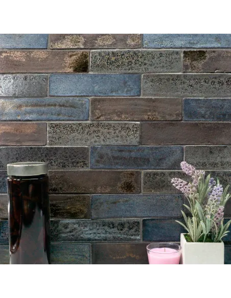 Handgemachte Dekorfliesen Metal Mix 5x20 Cm