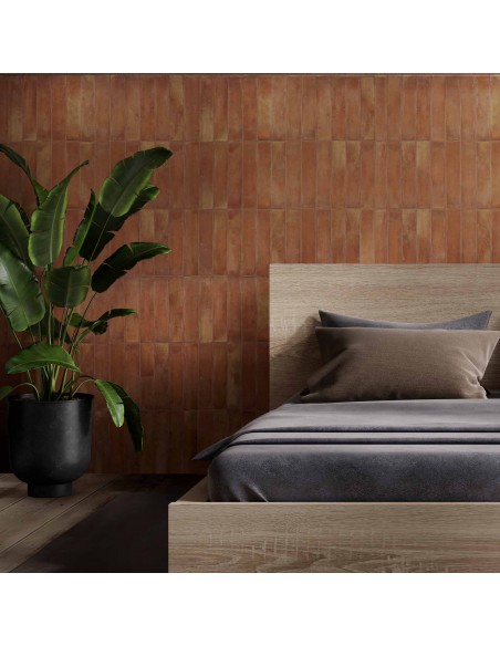 Handmade terracotta tiles with treatment 6x30 cm Handmade terracotta tiles with treatment 6x30 cm