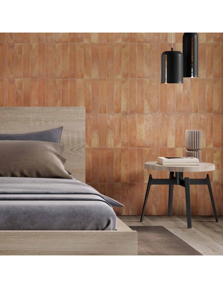 Handmade terracotta tiles with treatment 6x30 cm Handmade terracotta tiles with treatment 6x30 cm