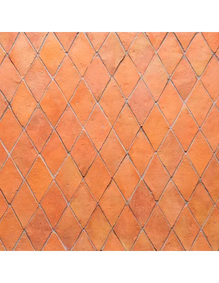 Hangemachte Terracotta Fliesen Rhombus mit Behandlung 12,5x25 cm