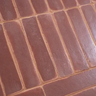 Carreaux de mur rouge 6x25 cm 2