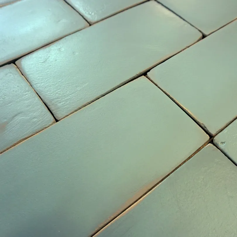 Carreaux de mur vert 12x25 cm
