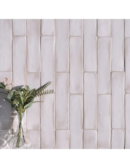 Pastel white bathroom and kitchen wall tiles 6x25 cm Pastel white bathroom and kitchen wall tiles 6x25 cm