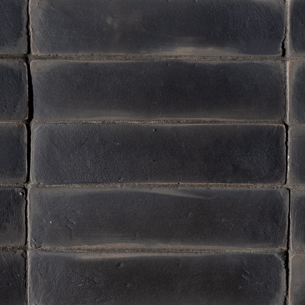 Black bathroom and kitchen wall tiles 6x25 cm