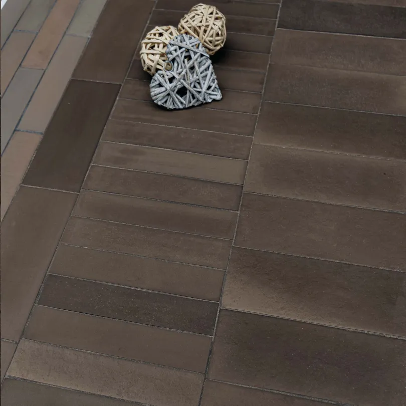 Terracotta tiles Terre scure natural 12x30 cm