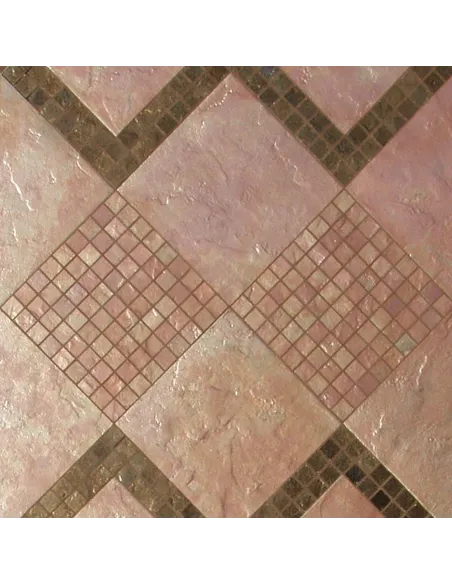 Rose gold mosaic tile 3x3 cm on mesh Rose gold mosaic tile 3x3 cm on mesh