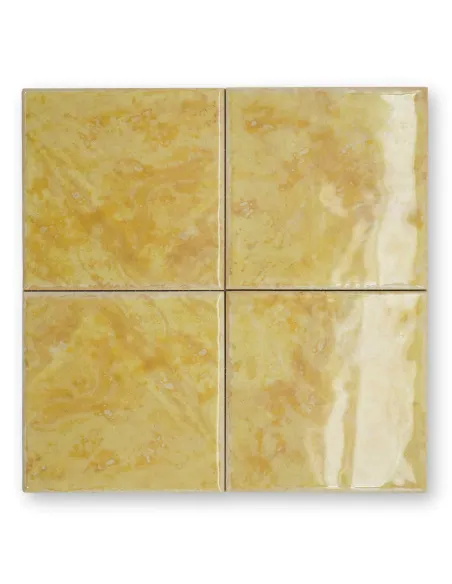 Piastrelle lucide giallo ambra 16,6x16,6 cm Piastrelle lucide giallo ambra 16,6x16,6 cm