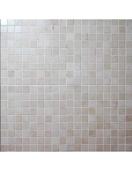 Mosaic tiles Bianco Classico 3x3 cm su Rete 30x30 cm