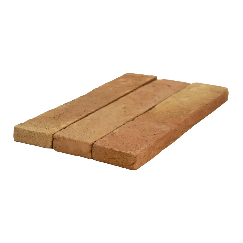 Handmade terracotta tiles with treatment 6x30 cm