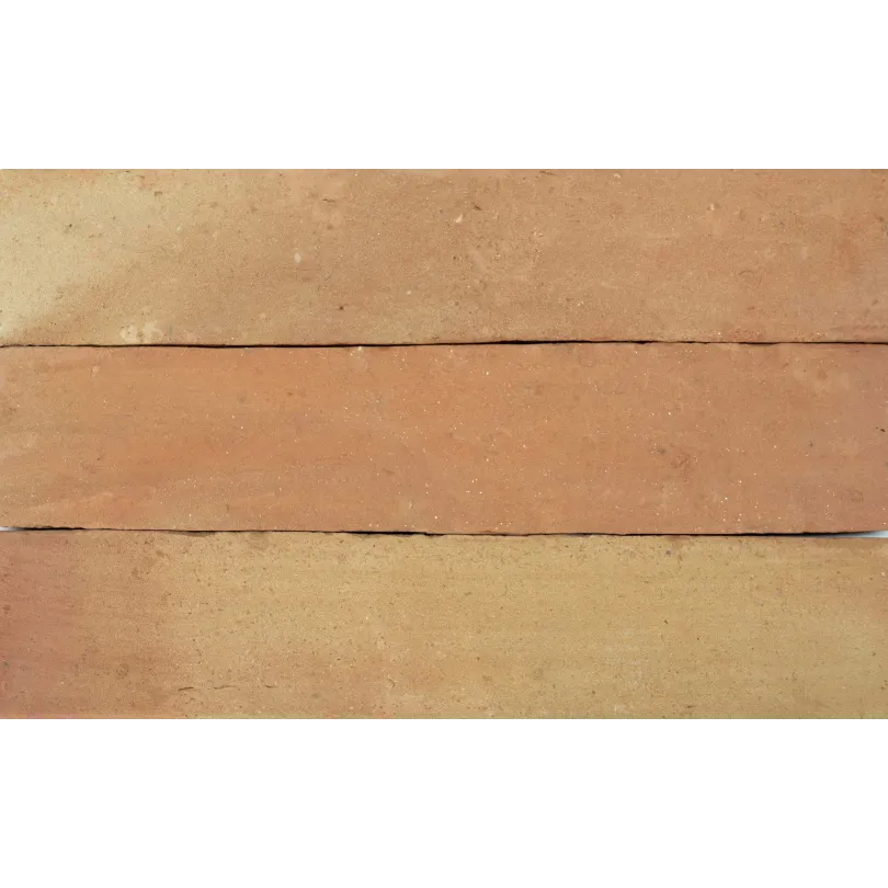 Handmade terracotta tiles with treatment 6x30 cm