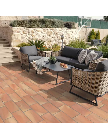 Handmade Terracotta tiles with treatment 15x30 cm