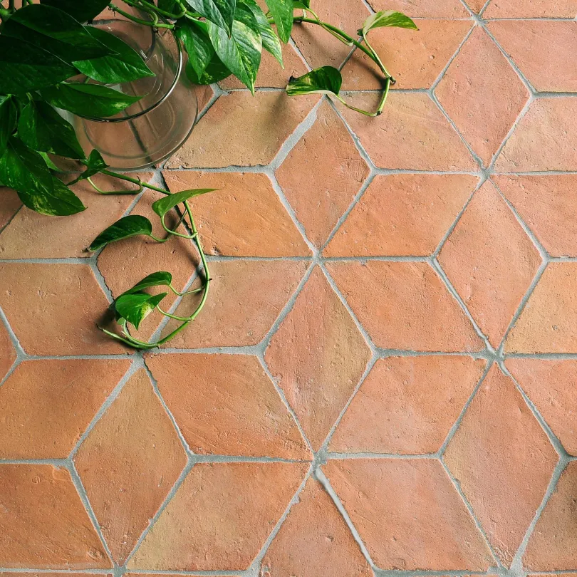 Cotto fatto a mano Rombo con trattamento 13X23,5 cm