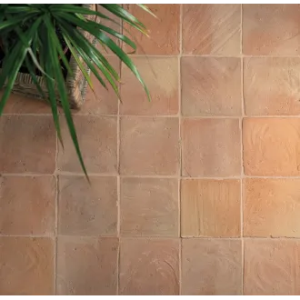 Handmade Terracotta tiles with treatment 15x15x1 cm