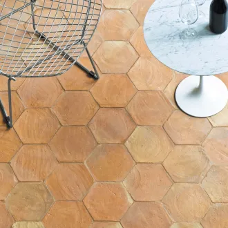 Hangemachte Terracotta Fliesen Hexagon mit Behandlung 20x23 cm
