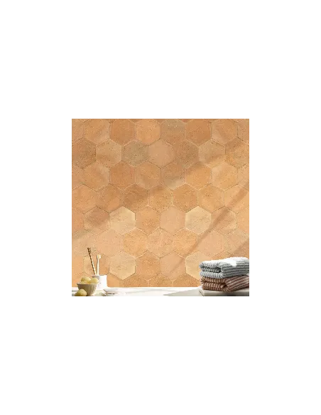 Cotto fatto a mano Esagono con trattamento 20x23 cm