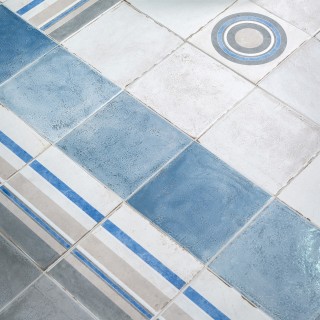 Ceramica artistica Maioliche Italiane Blu 20,5X20,5 cm