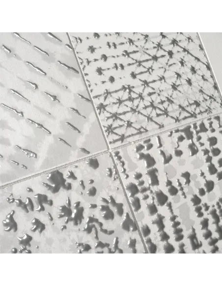 Carrelage décoratif in gres bianco Laser Line 15x15 cm Carrelage décoratif in gres bianco Laser Line 15x15 cm