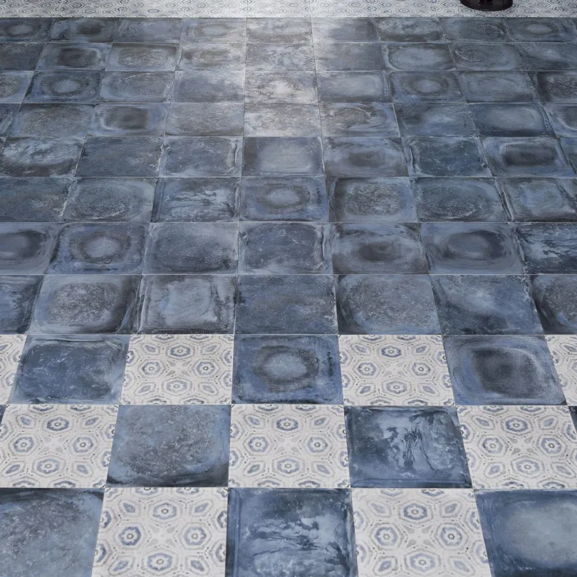 Blue artistic tiles Betonart 20x20 cm