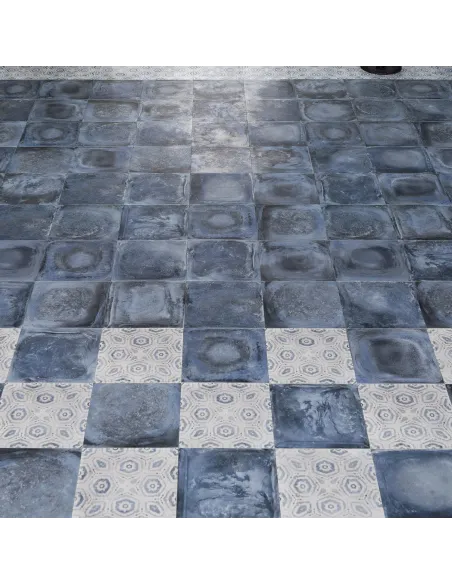 Blue artistic tiles Betonart 20x20 cm Blue artistic tiles Betonart 20x20 cm