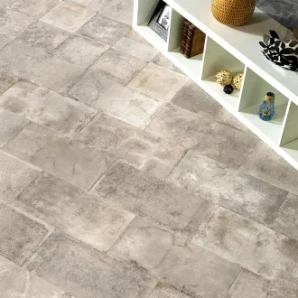 Gres porcellanato effetto cemento antico beige 30x60 cm