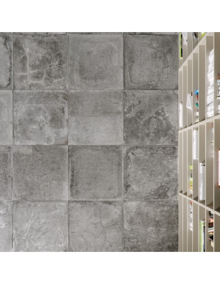 Grey antique cement effect stoneware Open Horizon 60x60 cm Grey antique cement effect stoneware Open Horizon 60x60 cm