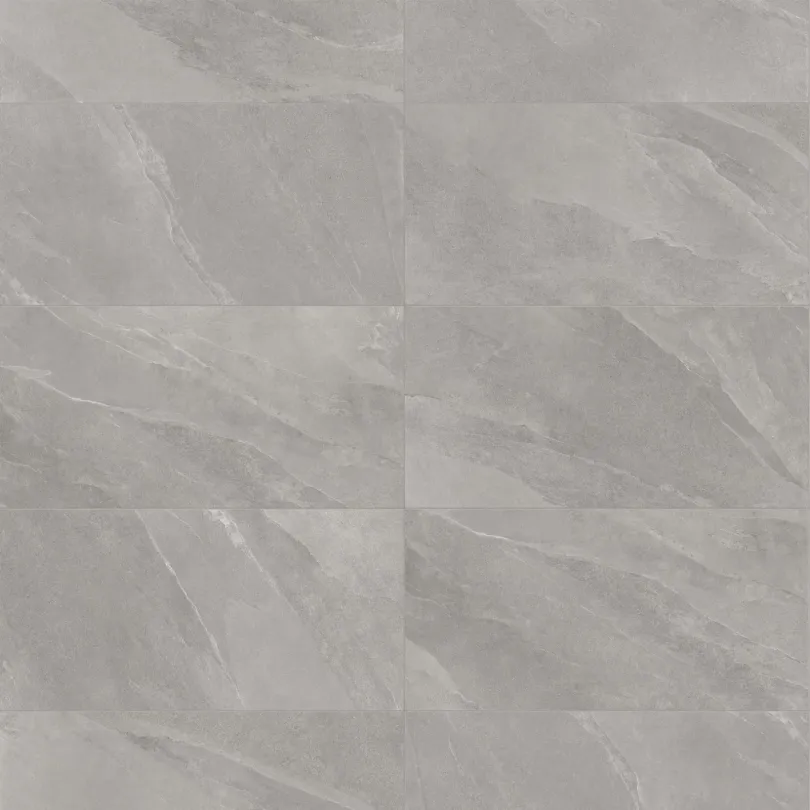 Carrelage effet pierre P Lime Gris 60x120 Cm