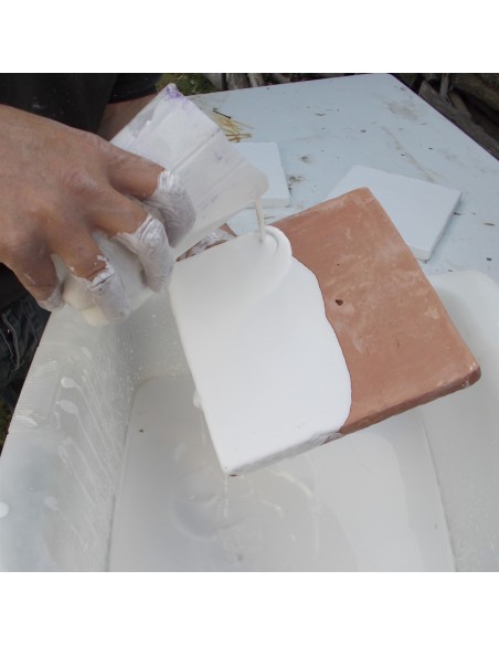 Ceramica artistica fatta a mano Loft Bianco 20X20 cm