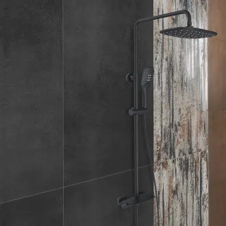 Carrelage Décoratif Mélange Anthracite 60x120 Cm