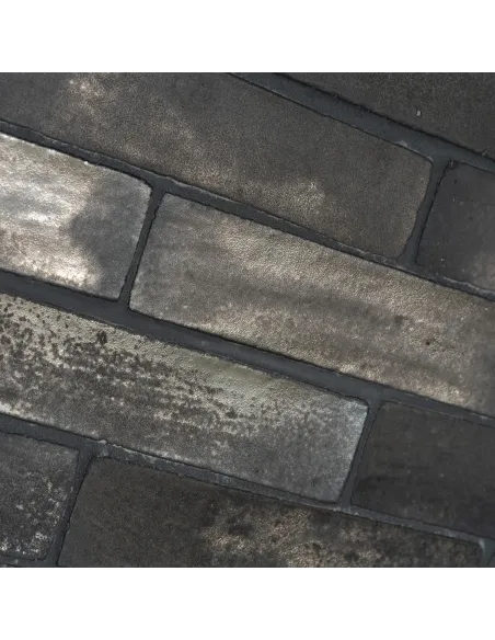 Handgemachte Dekorfliesen Metallica Brown 5x20 Cm